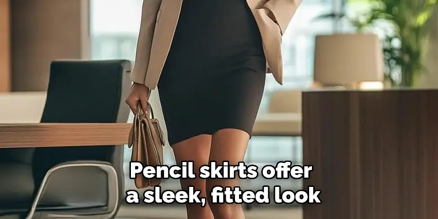 Pencil skirts offer a sleek, fitted look