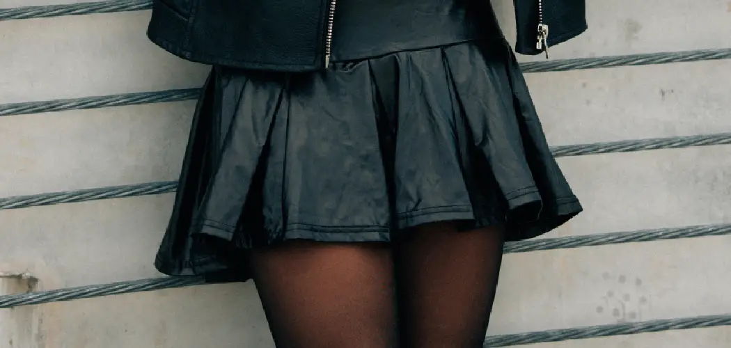 How to Wear a Black Leather Skirt